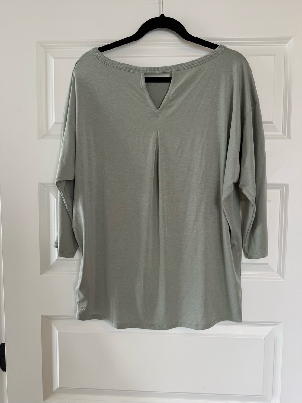 NWOT Athleta Boat Neck 3/4 Sleeve Top - Picture 2 of 5